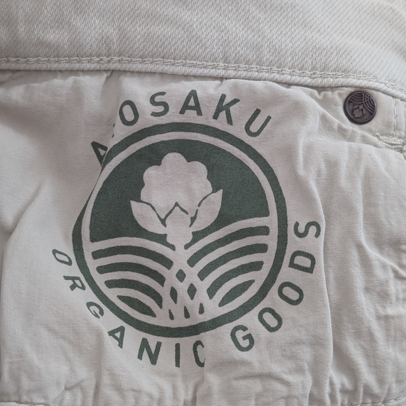Aiosaku Willoa 99% Organic Cotton Slightly Flared Ecru Denim ~ Size 29 - Picture 10 of 12